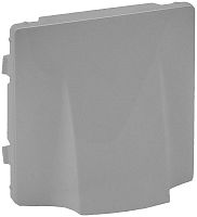 Лицевая панель Legrand Valena Life для вывода кабеля алюминий картинка